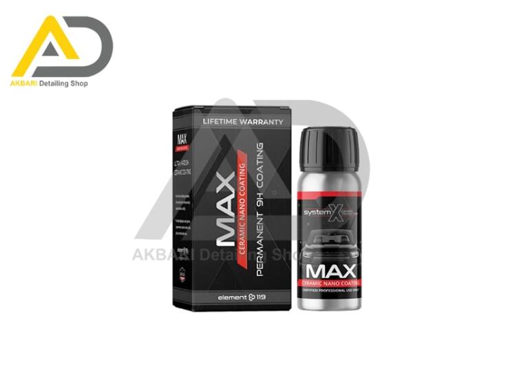 سرامیک بدنه خودرو مکس سیستم ایکس مدل System X Max Ceramic Nano Coating 9H 65ml