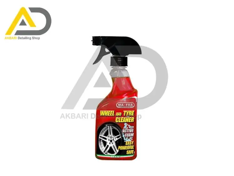 فوم تميز‌ کننده رينگ و لاستيک 500 میلی‌لیتری مفرا Wheel & Tire Cleaner