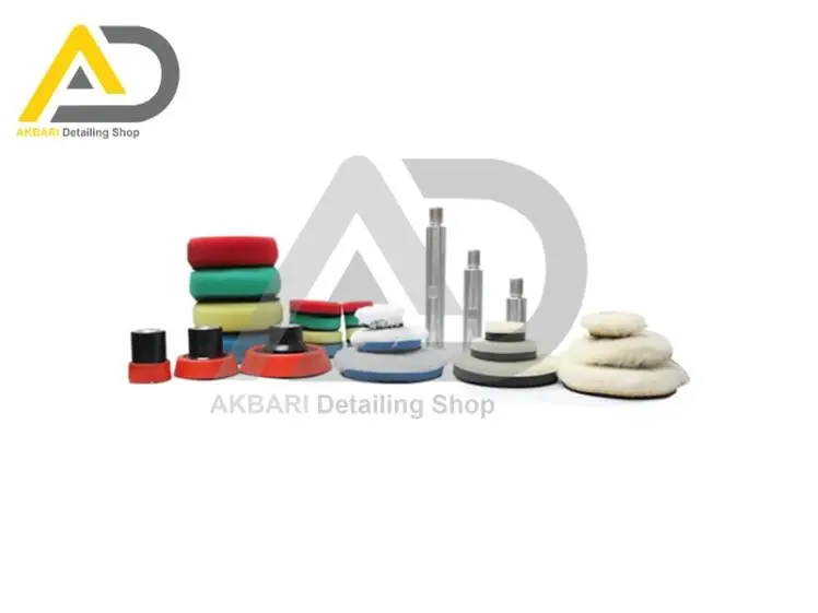 کیت پد و صفحه پلیت 1، 2 و 3 اینچ سورین بو مدل Surainbow Mini Polishing Pads kit 1,2,3 inches t50