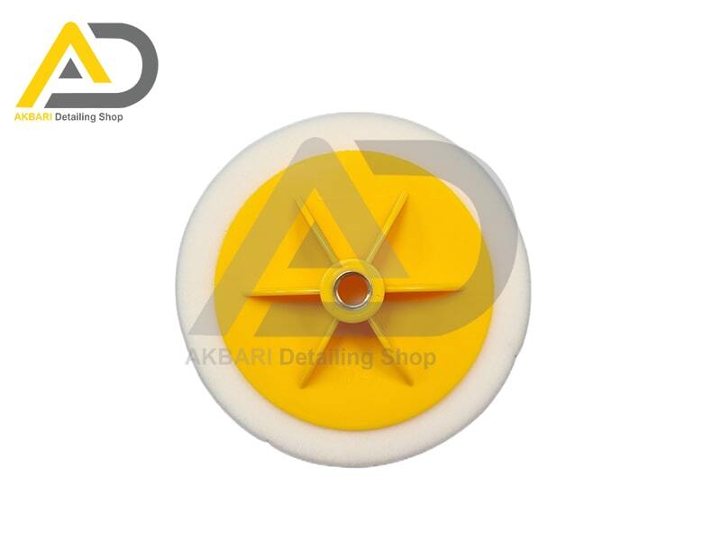  پد زبر روتاری سفید با صفحه پليت 150 ميلی‌متری مدل Applicator Coarse Pad 