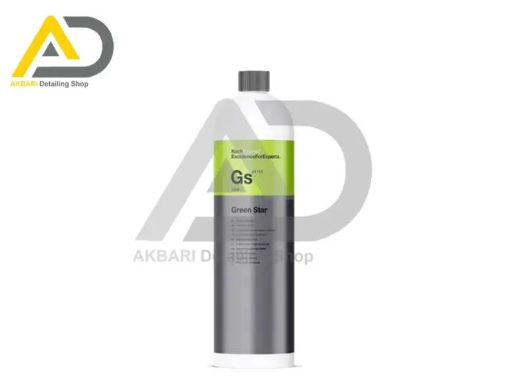 مايع كنستانتره تميزكننده و جرم‌گير داخل و خارج خودرو 1 لیتری کوکمی - كخ كیمی مدل Green Star GS 1L
