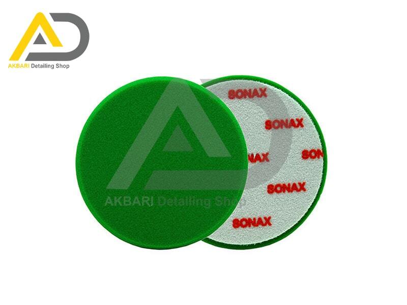 پد پولیش متوسط روتاری 150 میلی متری سوناکس مدل Sonax Green Medium Polishing Pad 6 inches