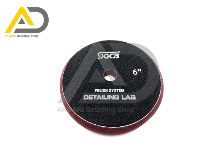 پد پولیش متوسط زرشکی اس جی سی بی 150 میلی متری مدل SGCB RO & DA Polishing Foam Pad 6inches SGGA182