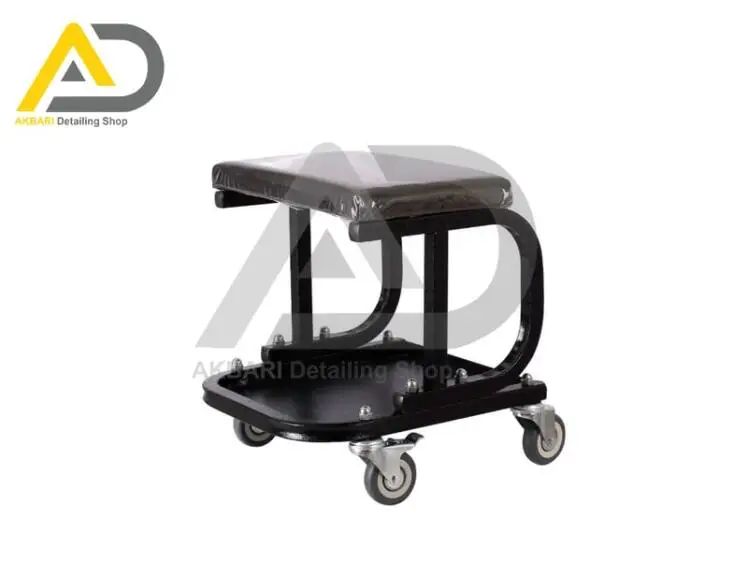 صندلی چرخدار تعمیرگاهی ساده مشکی Rolling Creeper Detaling Seat