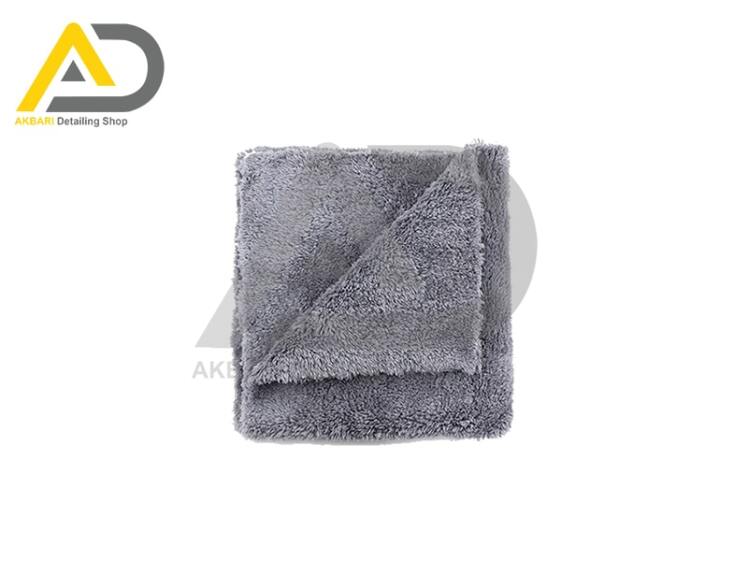 دستمال حوله ای مایکروفایبر خاکستری آدامز مدل Adams Borderless Gray Lite Plush Towel 40*40