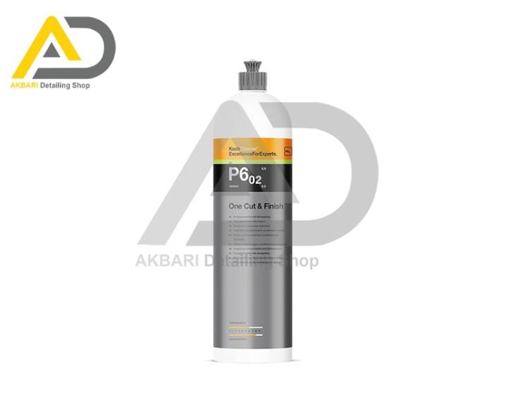 پولیش زبر تک مرحله ای 1 لیتری کوکمی-کخ کیمی مدل Koch Chemie One Cut & Finish P6.02