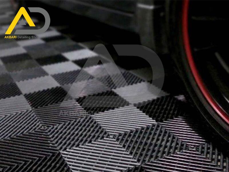  Plastic Car Detailing - Garage Floor Tiles Blac 