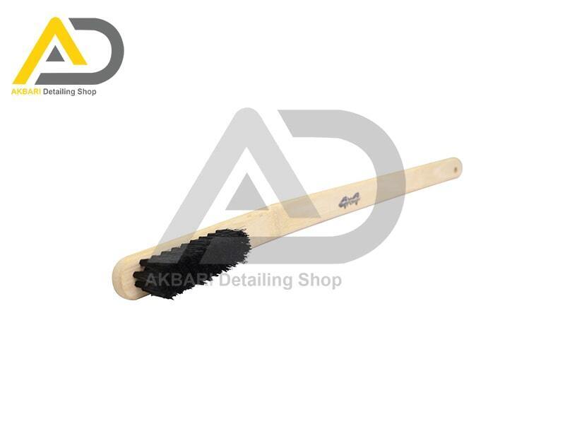  برس دیتیلینگ چوبی دسته بلند مدل Wood Brush Long Handle 