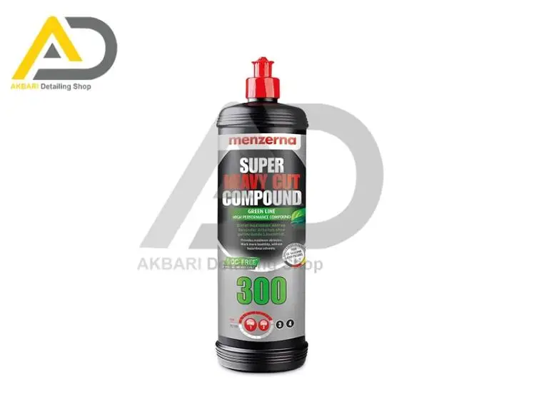 پولیش خیلی زبر 300 یک لیتری سبز منزرنا مدل Menzerna Super Heavy Cut 300 Green Line 1L